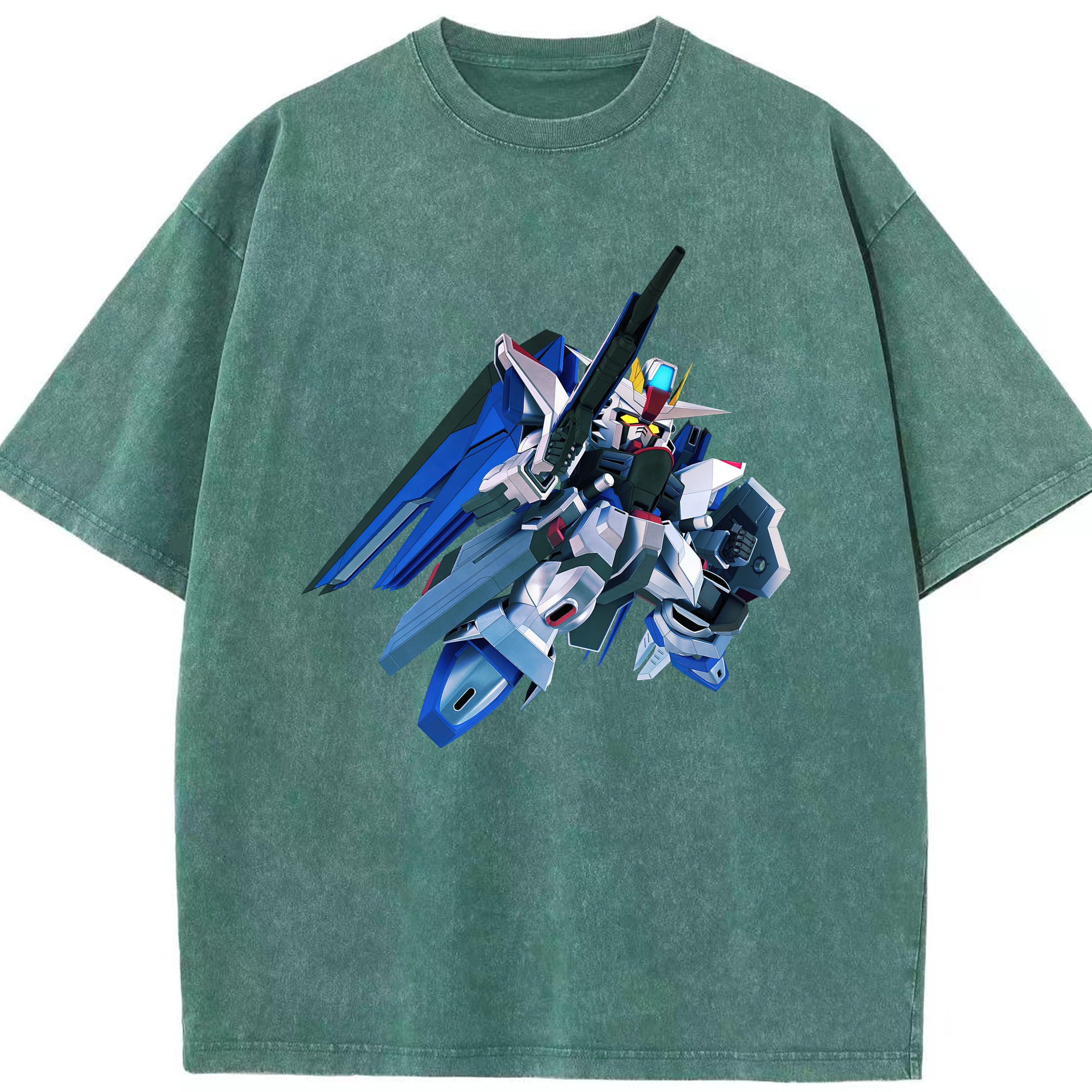 （画像用） 機動戦士ガンダム Mobile Suit Gundam 綿100% ヴィンテージ風 半袖Tシャツ（フロントプリント）